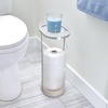 image:imageiDesign Fluted Plastic Bathroom Trash Can ClearSatinGray  Storage for Toilet PaperToilet Paper Storage
