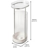 image:imageiDesign Fluted Plastic Bathroom Trash Can ClearSatinGray  Storage for Toilet PaperToilet Paper Storage