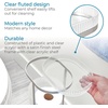 image:imageiDesign Fluted Plastic Bathroom Trash Can ClearSatinGray  Storage for Toilet PaperToilet Paper Storage