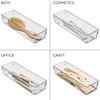 image:imageiDesign Linus BPAFree Plastic Drawer Organizer  325 x 975 x 225 ClearPack of 1
