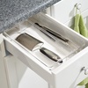 image:imageiDesign Linus BPAFree Plastic Drawer Organizer  6 x 9 x 225 ClearExpandable Organizer