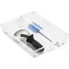image:imageiDesign Linus BPAFree Plastic Drawer Organizer  6 x 9 x 225 ClearExpandable Organizer