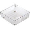 image:imageiDesign Linus Kitchen Drawer Organizer for Silverware Spatulas Gadgets  6 x 6 x 2 ClearPack of 1
