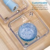 image:imageiDesign Linus Plastic Kitchen Drawer Organizer for Silverware Spatulas Cutlery Gadgets Office Supplies Cosmetics 4 x 4 x 3 Set of 2 Clear  Storage for Kitchen Storage for Bathroom Storage for Desk DrawersPack of 2