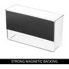 image:imageiDesign Magnetic Small Clear Plastic Organizer Bins  Laundry Room StorageLarge