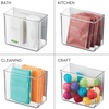 image:imageiDesign Magnetic Small Clear Plastic Organizer Bins  Laundry Room StorageSmall
