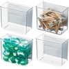 image:imageiDesign Magnetic Small Clear Plastic Organizer Bins  Laundry Room StorageSmall