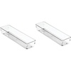 image:imageiDesign Plastic Drawer Organizer Bin for Kitchen Bathroom and Desk Drawers ClearPack of 1