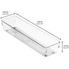 image:imageiDesign Plastic Drawer Organizer Bin for Kitchen Bathroom and Desk Drawers ClearPack of 1
