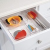 image:imageiDesign Plastic Drawer Organizer Bin for Kitchen Bathroom and Desk Drawers ClearPack of 1