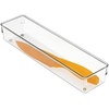 image:imageiDesign Plastic Drawer Organizer Bin for Kitchen Bathroom and Desk Drawers ClearPack of 1