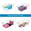 image:imageiDesign Plastic Drawer Organizer Clear  For Silverware For Spatulas For Cutlery For Gadgets MultiPurpose StoragePack of 2