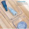 image:imageiDesign Plastic Drawer Organizer Clear  For Silverware For Spatulas For Cutlery For Gadgets MultiPurpose StoragePack of 2
