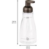 image:imageiDesign Refillable Foaming Soap Dispenser for Kitchen or Bathroom Vanity  ClearBronzeClearBronze