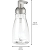 image:imageiDesign Refillable Foaming Soap Dispenser for Kitchen or Bathroom Vanity  ClearBronzeClearBrushed Nickel