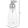 image:imageiDesign Refillable Foaming Soap Dispenser for Kitchen or Bathroom Vanity  ClearBronzeClearBrushed Nickel