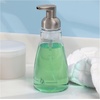 image:imageiDesign Refillable Foaming Soap Dispenser for Kitchen or Bathroom Vanity  ClearBronzeClearBrushed Nickel