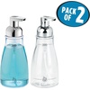 image:imageiDesign Refillable Foaming Soap Dispenser for Kitchen or Bathroom Vanity  ClearBronzeClearChrome