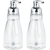 image:imageiDesign Refillable Foaming Soap Dispenser for Kitchen or Bathroom Vanity  ClearBronzeClearChrome