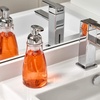 image:imageiDesign Refillable Foaming Soap Dispenser for Kitchen or Bathroom Vanity  ClearBronzeClearChrome