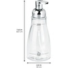 image:imageiDesign Refillable Foaming Soap Dispenser for Kitchen or Bathroom Vanity  ClearBronzeClearChrome