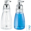image:imageiDesign Refillable Foaming Soap Dispenser for Kitchen or Bathroom Vanity  ClearBronzeClearChrome
