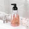 image:imageiDesign Refillable Foaming Soap Dispenser for Kitchen or Bathroom Vanity  ClearBronzePc Matte Black