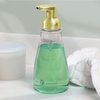 image:imageiDesign Refillable Foaming Soap Dispenser for Kitchen or Bathroom Vanity  ClearBronzeSoft Brass