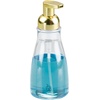 image:imageiDesign Refillable Foaming Soap Dispenser for Kitchen or Bathroom Vanity  ClearBronzeSoft Brass