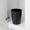 image:imageiDesign Round Bathroom Trash Can Set of 2 Bronze  For Kitchen Pantry Bathroom Office Made in USA Made in USABlack