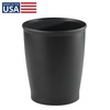 image:imageiDesign Round Bathroom Trash Can Set of 2 Bronze  For Kitchen Pantry Bathroom Office Made in USA Made in USABlack