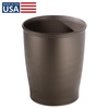 image:imageiDesign Round Bathroom Trash Can Set of 2 Bronze  For Kitchen Pantry Bathroom Office Made in USA Made in USABronze