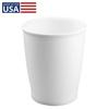 image:imageiDesign Round Bathroom Trash Can Set of 2 Bronze  For Kitchen Pantry Bathroom Office Made in USA Made in USAWhite
