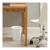 image:imageiDesign Round Bathroom Trash Can Set of 2 Bronze  For Kitchen Pantry Bathroom Office Made in USA Made in USAWhite