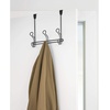 image:imageiDesign Ryland Steel OverTheDoor Triple Double Hook Storage Organizer Rack for Closets Bedrooms Bathrooms 1061 x 434 x 1039 SatinMatte Black
