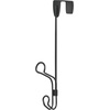 image:imageiDesign Ryland Steel OverTheDoor Triple Double Hook Storage Organizer Rack for Closets Bedrooms Bathrooms 1061 x 434 x 1039 SatinMatte Black