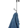 image:imageiDesign Ryland Steel OverTheDoor Triple Double Hook Storage Organizer Rack for Closets Bedrooms Bathrooms 1061 x 434 x 1039 SatinMatte Black