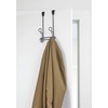 image:imageiDesign Ryland Steel OverTheDoor Triple Double Hook Storage Organizer Rack for Closets Bedrooms Bathrooms 1061 x 434 x 1039 SatinMatte Black
