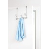 image:imageiDesign Ryland Steel OverTheDoor Triple Double Hook Storage Organizer Rack for Closets Bedrooms Bathrooms 1061 x 434 x 1039 SatinSatin