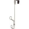 image:imageiDesign Ryland Steel OverTheDoor Triple Double Hook Storage Organizer Rack for Closets Bedrooms Bathrooms 1061 x 434 x 1039 SatinSatin