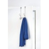 image:imageiDesign Ryland Steel OverTheDoor Triple Double Hook Storage Organizer Rack for Closets Bedrooms Bathrooms 1061 x 434 x 1039 SatinSatin