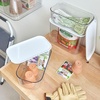 image:imageiDesign Short Inner Storage Bin with Lid Set of 2 The Wallspace Collection Clear Bin