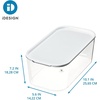 image:imageiDesign Short Inner Storage Bin with Lid Set of 2 The Wallspace Collection Clear Bin