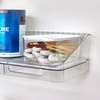 image:imageiDesign Short Inner Storage Bin with Lid Set of 2 The Wallspace Collection Clear Bin