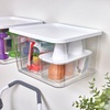 image:imageiDesign Short Inner Storage Bin with Lid Set of 2 The Wallspace Collection Clear Bin