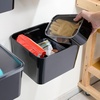 image:imageiDesign Short Inner Storage Bin with Lid Set of 2 The Wallspace Collection Clear BinShort Pack of 2