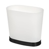 image:imageiDesign Slim Bathroom Trash Can FrostMatte Black  Small Plastic For Bedroom Office Desk or DormFrostMatte Black