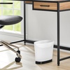 image:imageiDesign Slim Bathroom Trash Can FrostMatte Black  Small Plastic For Bedroom Office Desk or DormFrostMatte Black