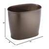 image:imageiDesign Slim Plastic Bathroom Trash Can Bronze  Small Garbage Bin For Bedroom Office Desk DormBronze