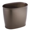 image:imageiDesign Slim Plastic Bathroom Trash Can White  Small Size For Bedroom Office Desk DormBronze